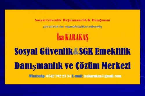 Çalışanlara Emeklilik/Hak Arama Danışmanlığı